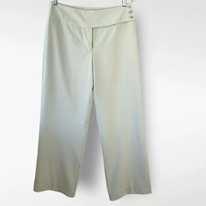 Tailor B. Moss Casual Straight Leg High Waist Trouser Pants Women Size 6 Green